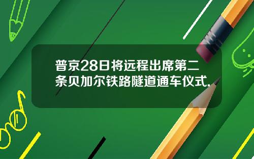 普京28日将远程出席第二条贝加尔铁路隧道通车仪式.