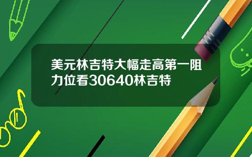 美元林吉特大幅走高第一阻力位看30640林吉特