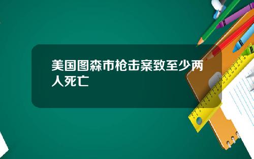 美国图森市枪击案致至少两人死亡