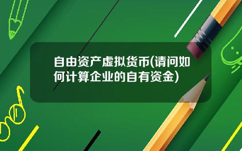 自由资产虚拟货币(请问如何计算企业的自有资金)