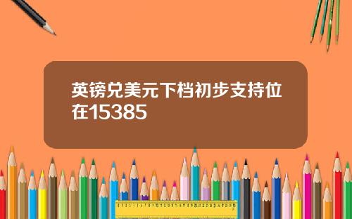 英镑兑美元下档初步支持位在15385