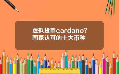 虚拟货币cardano？国家认可的十大币种