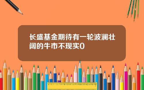 长盛基金期待有一轮波澜壮阔的牛市不现实0